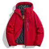 Nova Roupa Esportiva Casual de Algodão para Outono Inverno ao Ar Livre Homens Mulheres Casal Lã de Cordeiro Integrada Quente à Prova de Vento Espessada Roupa de Esqui