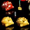 Palo de rosa Sándalo verde DIY Talla Lindo Conejo Acostado Cadena para teléfono móvil Colgante para llaves Accesorios Linda Mascota