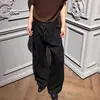 2026 Pantalones Rectos con Micro-Campana Bordados Plisados para Hombre Cintura Alta Rayados Diseño de Falda Línea A con Caída Sueltos Casuales Largos