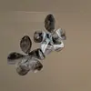 Brincos de Resina Flor de Agulha de Prata Manchadados Elegantes Franceses de Alta Qualidade Doces Versáteis Brincos de Estilo Casual Nicho