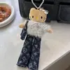 Bolsa Colgante Hello Kitty Piernas Largas Fragancia Ligera Muñeca de Peluche Dibujos Animados Lindo Llavero de Corazón Colgante de Regalo