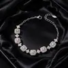 Pulsera de Aleación de Cobre Xuping Jewelry Electrochapada con Circonita Artificial de Colores para Mujer Ins Fronterizo Europeo y Americano Comercio Exterior Mayorista en Stock