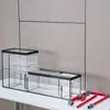 Acuario Ecológico de Vidrio para Peces de Casa con Sistema de Separación Húmedo y Seco, Diseño Integrado para Ver en la Sala de Estar