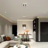 Lámpara de Cubo de Espectro Completo Ultradelgada Iluminación LED Minimalista Foco Antideslumbrante Empotrado Cuadrado en Techo