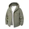Chaqueta Ligera a Prueba de Viento e Impermeable para Hombre de Primavera y Otoño Chaqueta de Trabajo con Capucha y Logo Personalizado