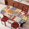 Mantel Individual Oval Estilo Americano para Mesa de Comedor, Impermeable, Resistente al Aceite, Resistente al Calor, Protector de Mesa, Nuevo Modelo 2025, Mantel de Lujo Ligero de Gama Alta