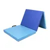Esterilla de gimnasia transfronteriza personalizada, esterilla de gimnasia PU degradado, colchoneta para abdominales, esterilla de entrenamiento de fitness plegable y engrosada, esterilla de baile