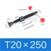 Juego de husillo de bolas tipo T Accesorio Tornillo trapezoidal Husillo de bolas trapezoidal Maquinaria para carpintería Abrazadera para husillo de bolas
