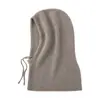 Cachemira 2026 Otoño/Invierno Nuevo Estilo para Mujer Calentador de Cuello con Protección para Orejas Bufanda Integrada con Capucha Pasamontañas Gorro Pulóver