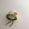 Novo Chapéu de Bebê Fofo para Meninas Outono/Inverno 2026, Gorro de Tricô com Florzinha para Bebês
