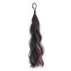 Postizo Autoenrollable con Mechas, Moño de Cabello, Moño Bajo, Moño de Cabello con Mechas, Cola de Caballo Esponjosa