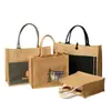 Bolsa Sanky Personalizada Premium Retro de Lino Bolsa Tote para Oficina Viajero Bolsa Tote de Gran Capacidad Estilo Simple