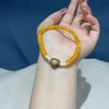 Pulseira de Contas de Cera de Abelha à Moda Antiga, Simples e Versátil, Nicho, Exquisita, Pulseira de Moda de Alta Qualidade, Joias Femininas