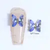 Arte de Uñas Cristal Mariposa Diamante Joyería Super Brillante Hielo Transparente Color Aurora Popular en Internet Venta Caliente Decoración de Uñas Metálica Tridimensional