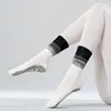 Calcetines de Yoga con Punta Redonda de Media Pantorrilla para Mujer Degradado Versátil Cálidos Antideslizantes Absorbentes de Sudor para Deportes Fitness Pilates Dropshipping