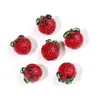 Novas Contas Perfuradas de Framboesa Glaceada, Melancia, Uva e Lichia para Joias Artesanais DIY - Acessórios de Material