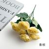 Simulação 6 Fork Lover Rose Cross-border Pequena Flor Pastoral Decoração de Casa Flor Falsa Fotografia Adereços Ornamentos Florais