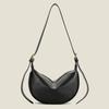 Bolso Cruzado de Textura de Gama Alta, Bolso Cruzado Tipo Dumpling, Bolso de Diseño de Nicho, Para Mujer con Color Contrastante, Bolso de Hombro Versátil de Gran Capacidad, Moderno