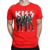 Talla europea transfronterizaCamiseta gráfica de banda clásica top KISS camiseta de hombre negro azul gris