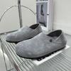 Zapatos Birkenstock Coloridos de Moda Estilo Coreano para Mujer Primavera 2026 Nuevos Mocasines Planos de Ante de Caña Baja Zapatos sin Cordones