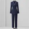 Traje Profesional para Mujer en Primavera y Otoño, Traje de Pantalón Ancho de Alta Gama, Elegante, Ropa de Trabajo para el Lugar de Trabajo, Ropa de Trabajo Formal