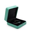 Nueva caja de embalaje de joyería de cuero PU con botón a presión redondeado, caja de regalo de alta gama para anillos, colgantes, joyas, collares, fabricantes