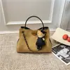 Bolso Cubo de Cadena de Diamante Gama Alta 2025 Estilo Pequeña Fragancia Gran Capacidad Casual Diario Ropa de Trabajo Bolso de Hombro Cruzado