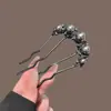 Grampo de Cabelo em U Presilha de Cabelo com Pérola Ferramenta de Fixação de Coque Pente de Cabelo Pente de Quatro Dentes Grampo de Cabelo Acessório de Cabelo para Mulheres