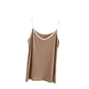 Nuevo modelo de verano, camisola de modal para mujer, bloques de color, fina, holgada, cuello en V, capa base versátil
