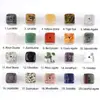 Suporte Quadrado para Incenso de Pedra Ágata Cristal Roxo Rosa Branco Base para Incenso Pedra de Aromaterapia de Cristal Inserto para Incenso Móveis para Casa