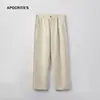 Pantalones Vaqueros Casuales Versátiles de Pierna Recta Sueltos de Alta Gama de Lujo Ligero de Otoño para Hombre Apo.
