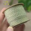 Cuerda de mano tejida con hilo de algodón con adición de oro de 1.8 mm, cuerda para jugar Wen, no elástica, resistente al desgaste, cuerda DIY, borla de bodhi, punta