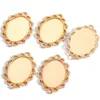 25*18mm Diámetro Interior Piedra del Tiempo Ovalada Base de Aleación Accesorios para Joyería DIY Colgante para Collar C66