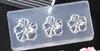 Accesorios para Arte de Uñas Molde de Silicona para Uñas DIY Hecho a Mano Popular Flor de Cinco Pétalos Flor Blanca Pequeña Rosa Crisantemo Ins Estilo Caliente