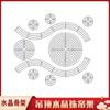 Anillo de Techo de Cristal para Boda Cortina de Cuentas de Hierro Estante Decoración de Techo para Escenario de Boda Decoración del Lugar Atrezo de Diseño