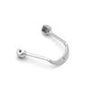Suporte de almofada de nariz em forma de sela para crianças Acessórios para óculos adultos Parafuso de furo único Almofada de nariz de metal Haste de suporte conjunta de metal