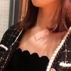 Collar Sencillo de Astas Estilo Japonés para Mujer Estilo ins Diseño de Nicho Lujo Ligero Colgante de Alta Gama Una Cierva Tiene Tu Cadena para la Clavícula