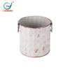 Vaso de Flor de Lata Galvanizada Barril de Metal Galvanizado Decoração Rústica Barril de Metal Estilo Retrô Vaso de Corpo Reto Decoração de Casa