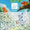Plantillas de Pintura de 100 Animales Transfronterizas DIY Graffiti Dibujo Animado Decoración Herramientas de Pintura para Niños Animales Naturales