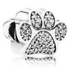 DIY personalizado pegadas de animais urso pata de diamante cheio grande buraco contas jóias frisadas acessórios fábrica em estoque atacado