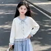 Conjunto de otoño para niñas, nueva colección 2026 para niños, ropa de otoño elegante para niñas, conjunto de suéter tejido y falda para niñas mayores
