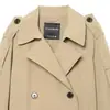 Ins atacado de roupas femininas estilo europeu e americano transfronteiriço sobretudo longo de lapela dupla estilo britânico para pessoas altas 1360152