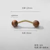 Alça de latão Novo estilo antigo chinês porta de armário guarda-roupa sapateira móveis estilo minimalista francês nogueira alça longa
