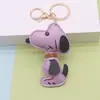 Pingente de Bolsa Fofo de Cachorrinho Snoopy Celebridade da Internet, Chaveiro de Carro Feminino, Ornamento Feito à Mão, Presente para Casal Venda por Atacado