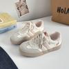 Versão coreana dos sapatos de treinamento amarelos alemães Forrest Gump sapatos Versão coreana da primavera e verão 2025 novos dois sapatos casuais de renda L-2505