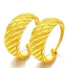 Aretes Tallados de Gypsophila Chapados en Oro Aretes Redondos de Lluvia de Meteoros de Latón Chapado en Oro Aretes Brillantes de Hoja Estilo Mujer