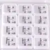 Pendientes de botón creativos europeos y americanos con tachuelas cruzadas simples elegantes casuales combinan con todo galvanizado comercio exterior comercio electrónico pendientes de botón de acero inoxidable venta al por mayor