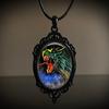 Estilo Gótico Vintage Castillo Murciélago Cuervo Cruz Sangre Gato Negro Iglesia Cementerio Vampiro Collar Vintage