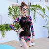 Traje de Neopreno para Mujer Traje de Baño de Manga Larga Dividido Traje para Surf y Snorkel Repelente al Agua Traje para Madre Ropa Deportiva para Yoga Traje de Cuerpo Completo
