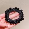 Estilo Coreano Mori Cristal Feito à Mão Trançado Anel de Cabelo Moda Corda de Cabelo com Contas Corda de Cabelo Exquisite Acessórios de Cabelo para Menina Adorno Elástico de Cabelo